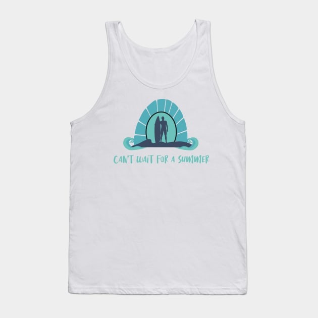 Summer Full Of Surfing Tank Top by ZiaZiaShop